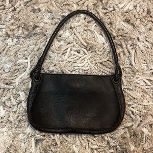 BOTTEGA VENETA Black Leather Shoulder Bag